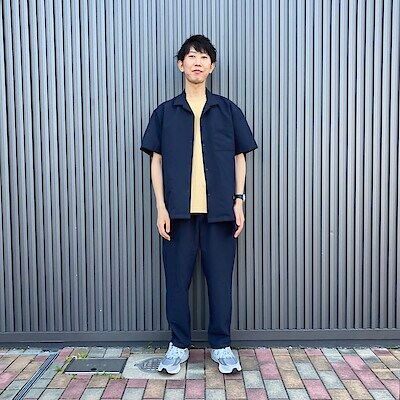紳士 風を通すストレッチサッカーノータックパンツ | 無印良品